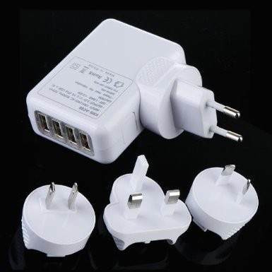 4 Hafen Universal-USB-Reise-Ladegerät-Wand Wechselstrom-Adapter für Haus, multi Stecker