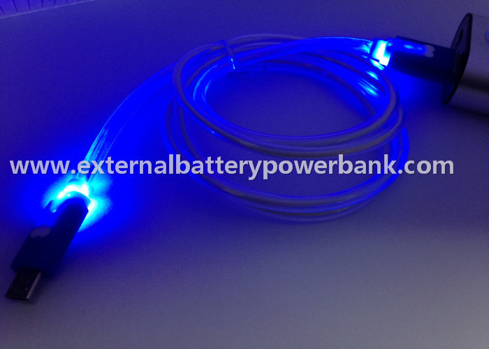 Der LED-Licht-4 Daten-Aufladungskabel Farbemikro-USB-Datenübertragungs-Cable/USB