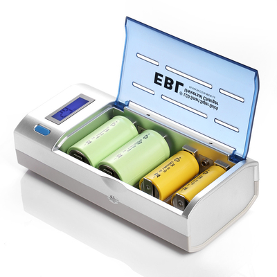Universal-intelligentes schnelles Ladegerät u. Entlader LCD für AA-Ni-CD Batterien