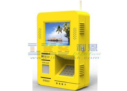 An der Wand befestigter wechselwirkender Touch Screen Kiosk mit Magnetstreifen/Rf-/IC-Karte