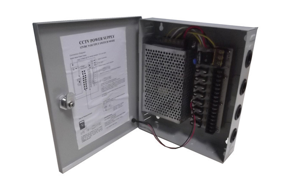 12V 5Amps Kanal des CCTV-Stromversorgungs-Kasten-9, Überwachungskamera-Stromversorgung