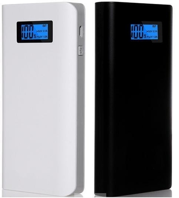 bewegliche Stromversorgung 10000MAH 5V, schwarze Weiß 2.1A Soem-Energie-Bank