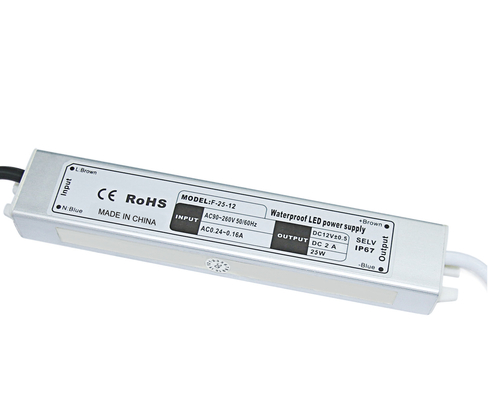 Hohe Leistungsfähigkeit gab wasserdichten LED Fahrer Wechselstroms 110-264V 25W für geführtes Streifen-Licht ein