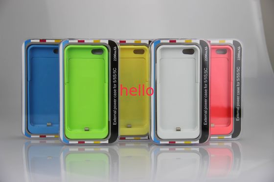 Batterieleistungs-Satz des multi Farbedünner iPhone Batterie-Kasten-2200mAh für iPhone 5