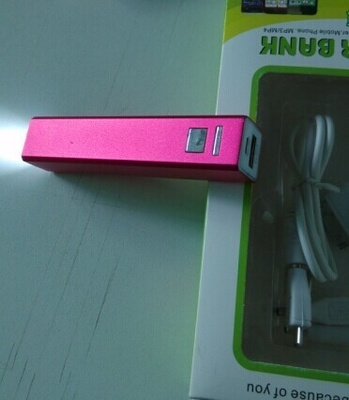 purpurrote Form des Rechteck-3200mAh tragbare USB-Blockbaugruppe für Notizbuch