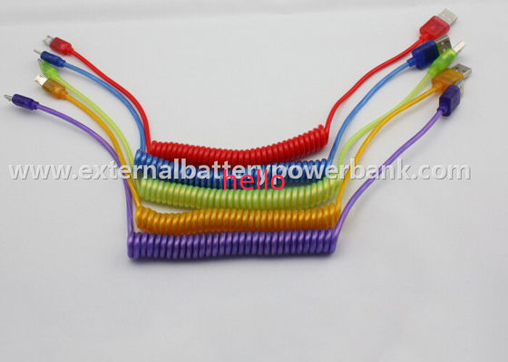 Frühling führte Mikro-USB-Datenübertragungs-Kabel für Samsung/für Samsungs-Galaxie