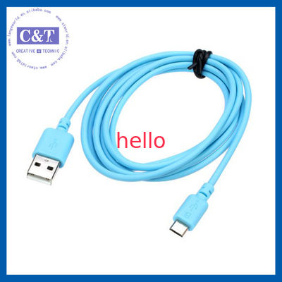 Farbige Mikro-Datenübertragungs-Kabel Hallo-Geschwindigkeit 2 in-1 Smartphones USB