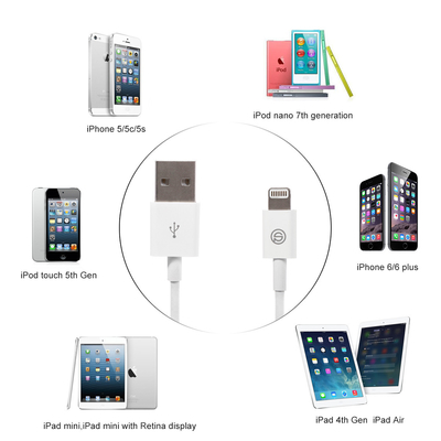 3ft 1m 8 Daten-Ladegerät-Kabel-Schnur-Synchronisierung Pin USB, Kabel iPhone USBs 2,0