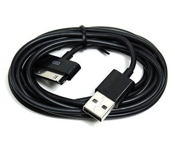 Besonders langes Daten-Synchronisierungs-Kabel des Schwarz-6FT USB für Apple-iPhone 4 4S 3GS iPod iPad