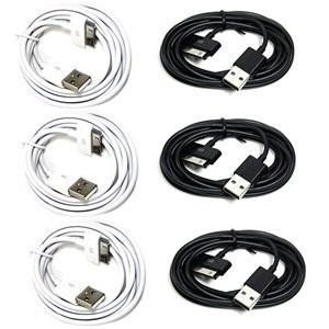 Besonders langes Daten-Synchronisierungs-Kabel des Schwarz-6FT USB für Apple-iPhone 4 4S 3GS iPod iPad