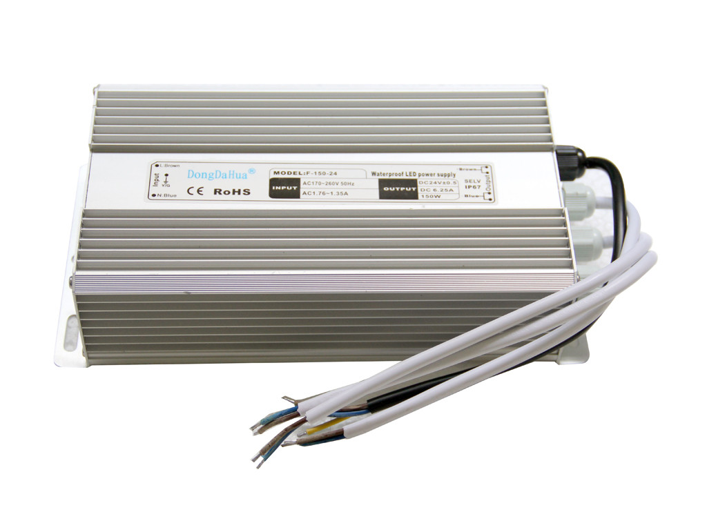 60Hz IP68 imprägniern LED-Fahrer 150W 6.5A mit Ein-Output, Fahrer 24v LED