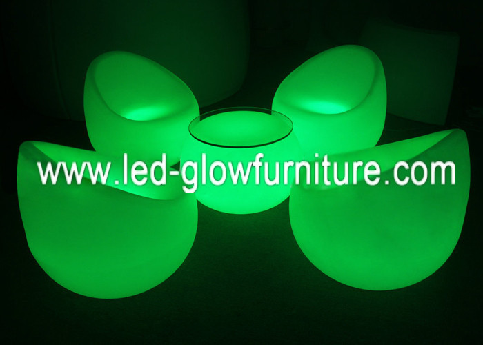 Moderne Farbe änderte rechargable LED-Stuhl mit Adapter für Heiratsdekoration