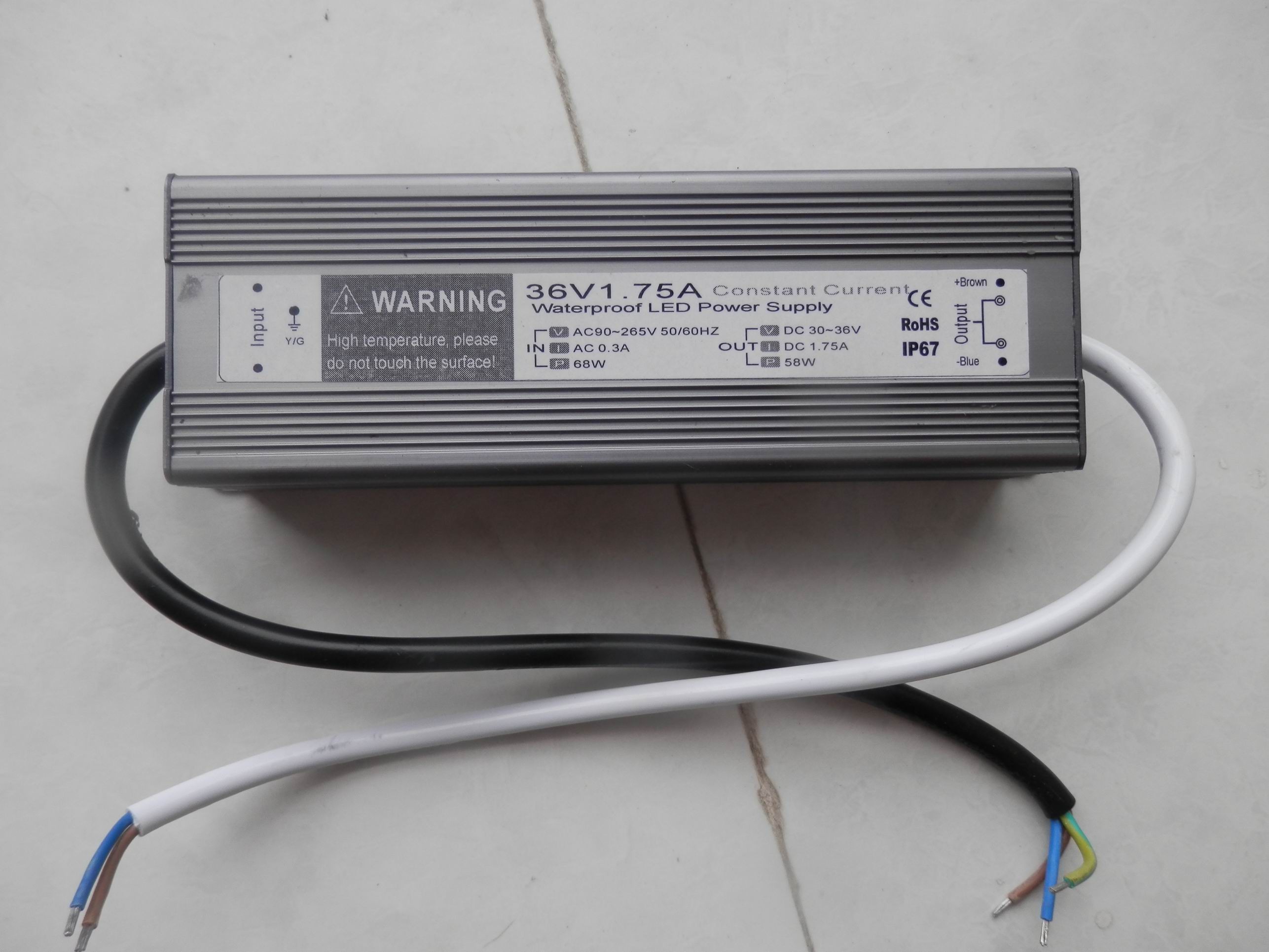konstante gegenwärtige wasserdichte LED Fahrer-Stromversorgung 2A 60watt/60W