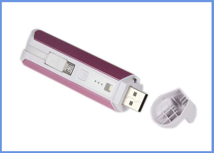 Mini tragbares eingebautes Mikro-USB Kabel der USB-Blockbaugruppe-2200mah, Batterie 18650