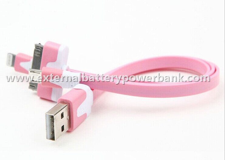 Bunte 3 in 1 USB-Kabel USB-Datenübertragungs-Kabel für iphone/Samsung